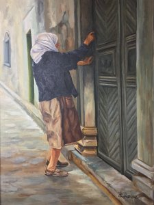 Grandmother at the Door