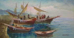 Nikos Papadopoulos: Fishingboats