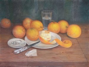Μπότης Θαλασσινός: Νεκρή Φύση με Πορτοκάλια